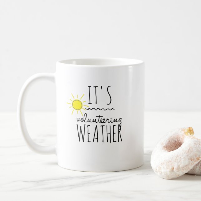 Taza De Café Es voluntariamente el tazón del tiempo (Con donut)