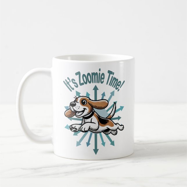 Taza De Café Es Zoomie Time Beagle (Izquierda)