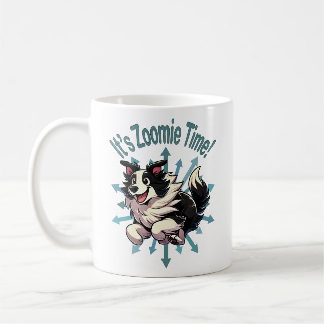 Taza De Café Es Zoomie Time Border (Izquierda)