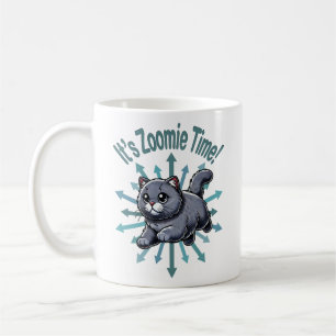 Taza De Café Es Zoomie Time British Shorthtransmitió Cat