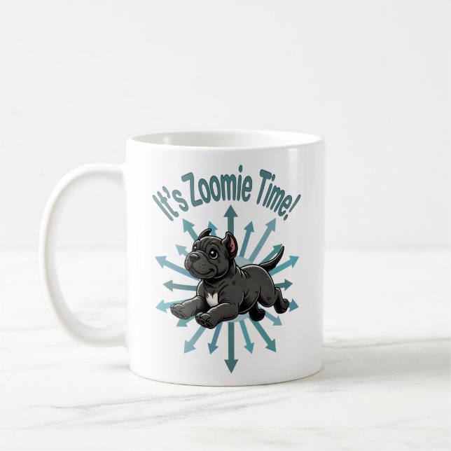 Taza De Café Es Zoomie Time Cane Corso (Izquierda)