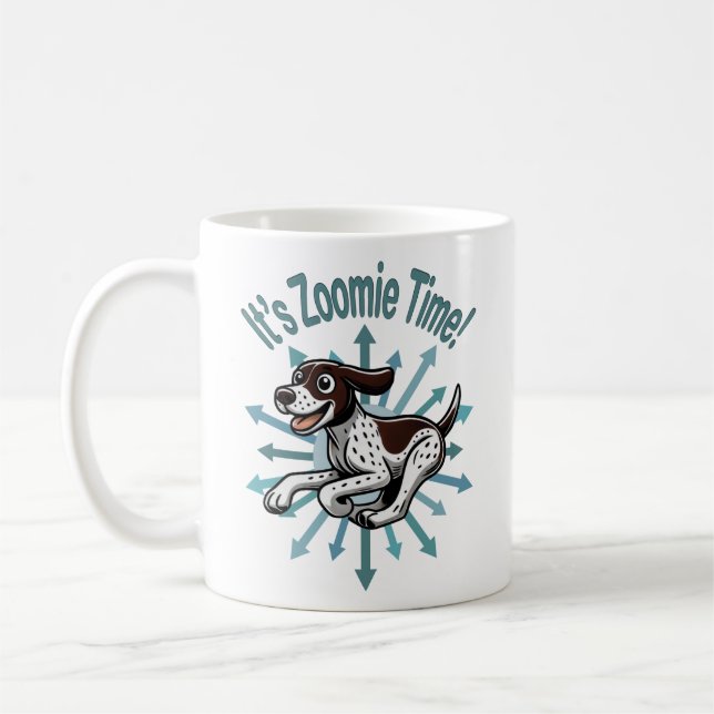 Taza De Café Es Zoomie Time German Shorthtransmitió Pointer (Izquierda)