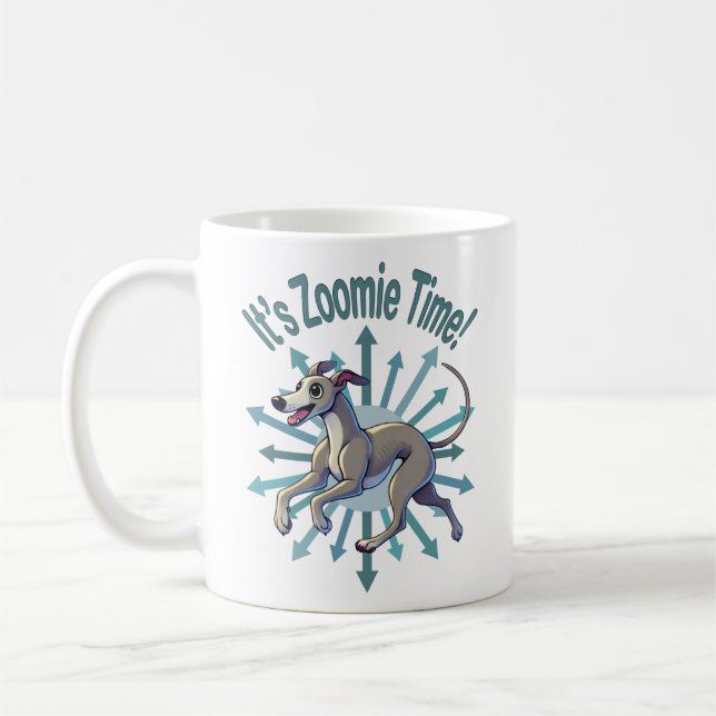 Taza De Café Es Zoomie Time Greyhound (Izquierda)