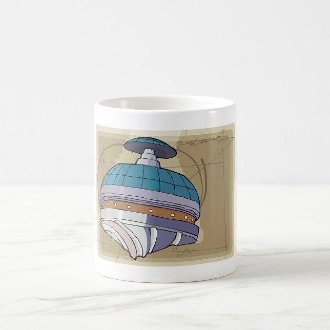 Taza De Café Esbozo de estación espacial (Subido por el creador)