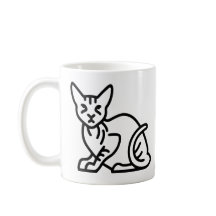 Esbozo de gatos esfinges