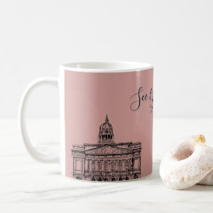Taza De Café Esbozo de tono floral de Flickermue Nottingham