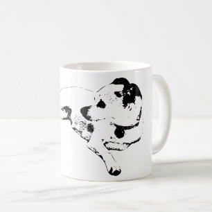 Taza De Café Esbozo silencioso de lealtad