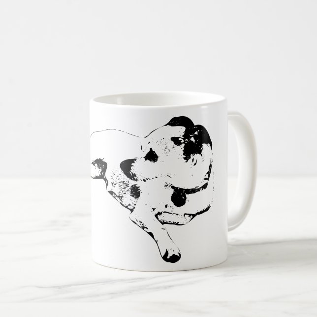 Taza De Café Esbozo silencioso de lealtad (Anverso derecho)