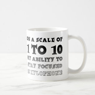 Taza De Café Escala De 1 A 10 Mug Gracioso Centrado