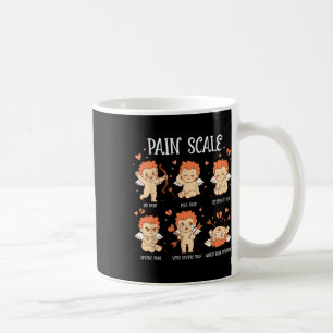 Taza De Café Escala de dolor de enfermera Cupido Día de San Val