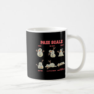 Taza De Café Escala de dolor payaso muñeco de nieve derretido N