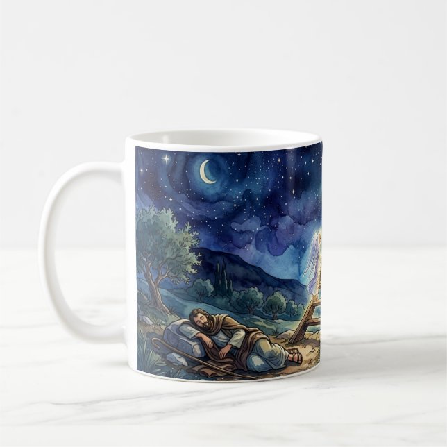 Taza De Café Escala de Jacob. Regalos religiosos (Izquierda)
