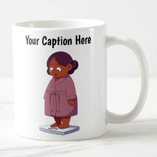 Taza De Café Escala de peso de dibujos animados personalizable 