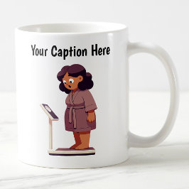 Taza De Café Escala de peso de dibujos animados personalizable 