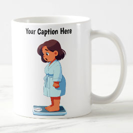 Taza De Café Escala de peso de dibujos animados personalizable 