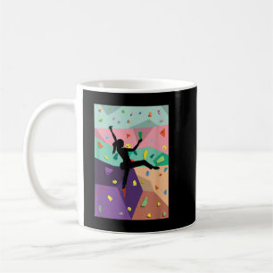 Taza De Café Escalada de pared en el interior de los escaladore