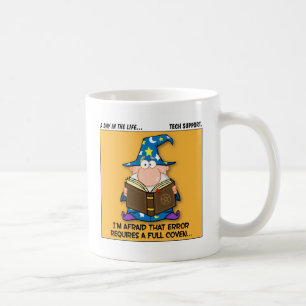 Taza De Café Escalada del soporte técnico