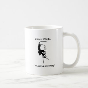 Taza De Café Escalada del trabajo del tornillo que va…