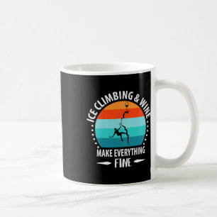 Taza De Café Escalada en hielo, Pico de hielo, Montañismo, Mont