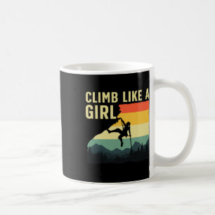Taza De Café Escalada en Roca Genial Para Mujeres Chicas Montañ