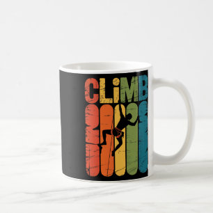 Taza De Café Escalada Roca Escalador Escalada Vintage Boulderin