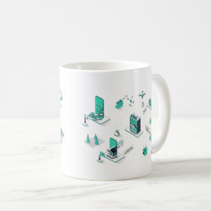 Taza De Café Escalado Empresarial