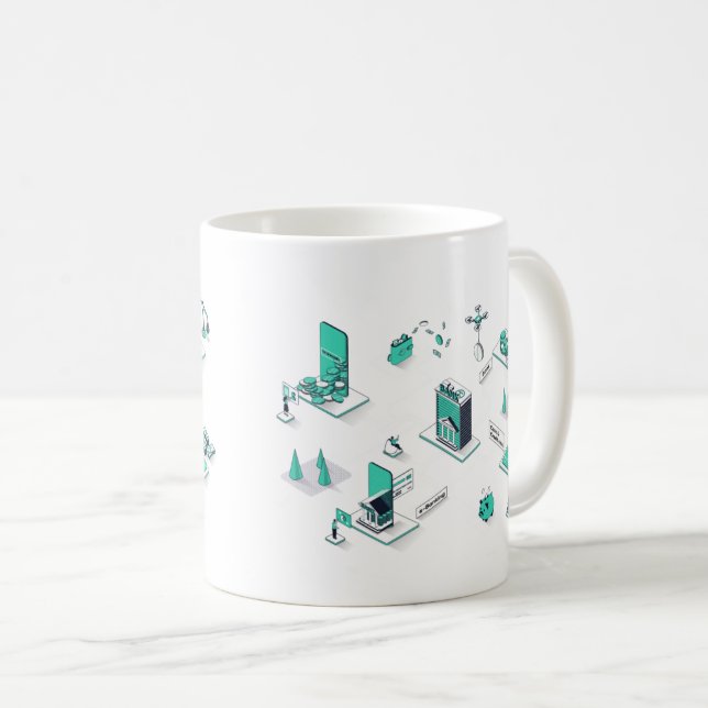 Taza De Café Escalado Empresarial (Anverso derecho)