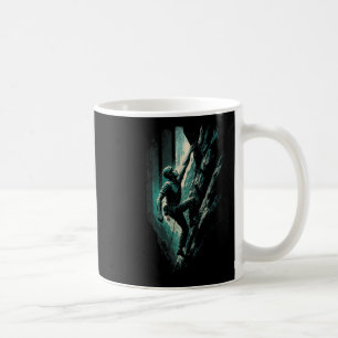 Taza De Café Escalador - Arte vintage de escalada en bloque sin
