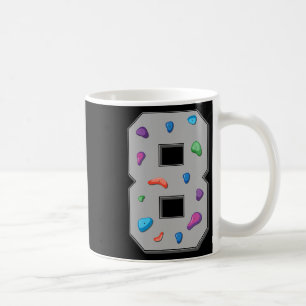 Taza De Café Escalador de 8 años de edad cumpleaños bouldering