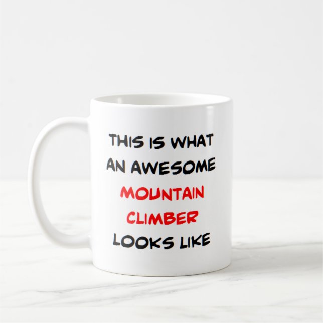 Taza De Café escalador de montaña, impresionante (Izquierda)