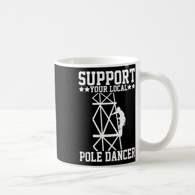Taza De Café Escalador de torres _3  (Derecha)