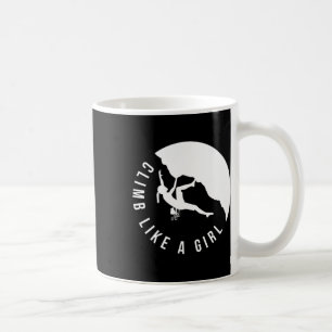 Taza De Café Escalar Como Una Chica Camiseta De Escalada Para M
