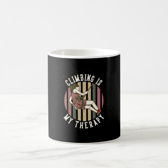 Taza De Café escalar es mi terapia (Centro)