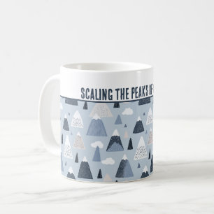 Taza De Café "Escalar los picos de la comodidad" personalizado
