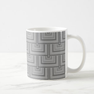 Taza De Café Escalas cuadradas grises