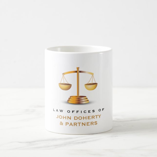 Taza De Café Escalas de justicia clásicas | Oficina de Derecho (Centro)