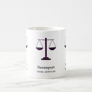 Taza De Café Escalas de Justicia Servicios Legales Símbolo Empr