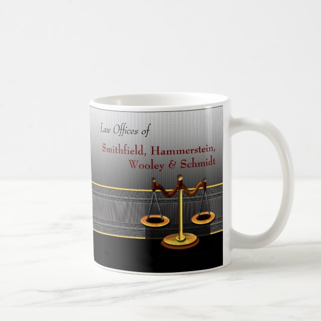 Taza De Café Escalas de la asesoría jurídica de la elegancia (Derecha)
