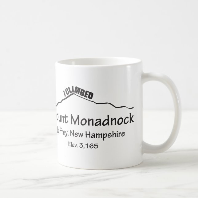 Taza De Café Escalé el Monte Monadnock Mug (Derecha)