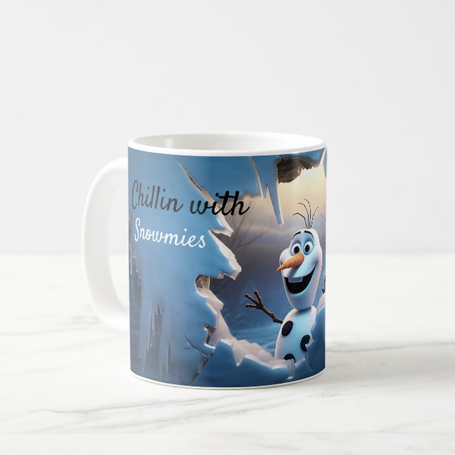 Taza De Café Escalofriante con Navidades graciosos de las nevad (Anverso izquierdo)