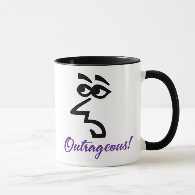 Taza De Café Escandalosa Dama Snarky (Derecha)