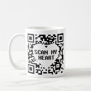 Taza De Café Escanea mi corazón