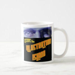 Taza De Café Escape de la isla del ilustracion