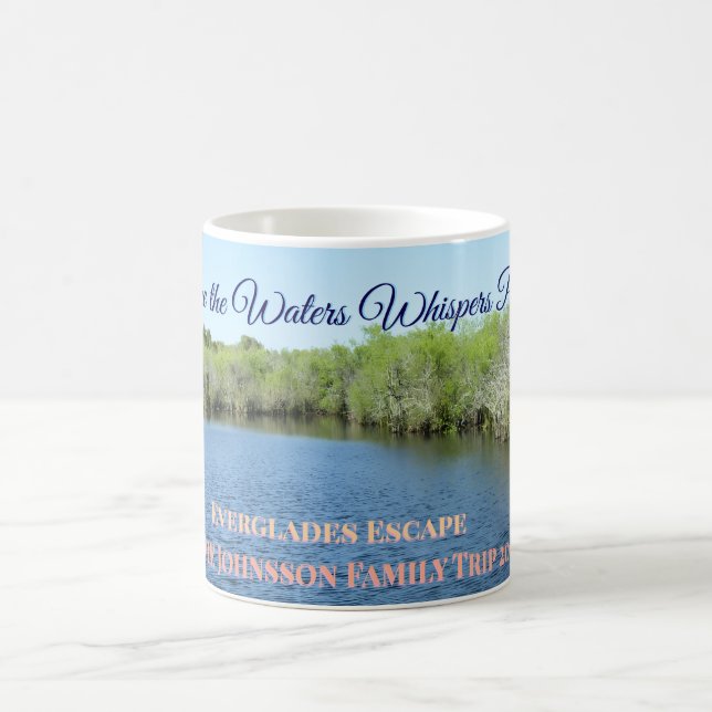 Taza De Café Escape de los Everglades - Recuerdo de viaje famil (Centro)
