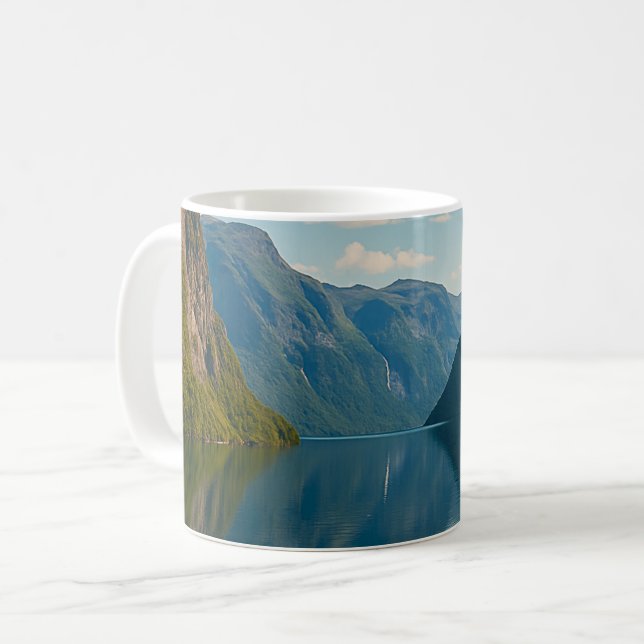 Taza De Café Escape del fiordo dorado (Anverso izquierdo)