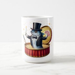 Taza De Café Escape Mágico de Sardina Brujo Comedia Océano Dive