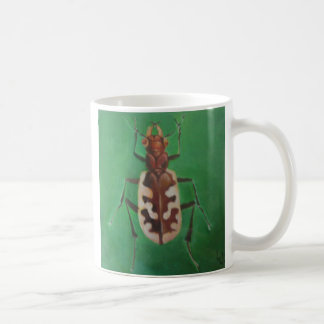 Taza De Café Escarabajo de tigre hermoso