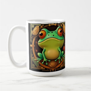 Taza De Café Escarcha Art Deco Fraude Fraude Fraude Fraude Frau