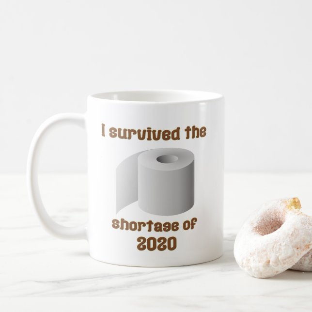 Taza De Café Escasez de papel higiénico (Con donut)