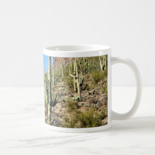 Taza De Café Escena 03 del desierto de Sonoran